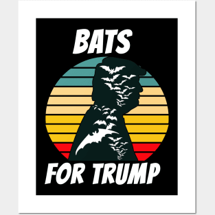 Vintage Trump Halloween Bat Posters and Art